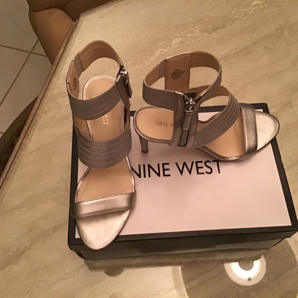 Nine West Silver High Heels